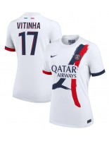 Paris Saint-Germain Vitinha #17 Vieraspaita Naisten 2024-25 Lyhythihainen